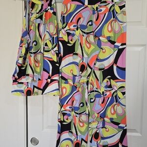 Vibrant Abstract Women's Pantsuit